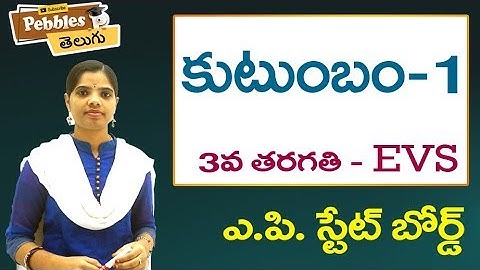 Kutumbam (Part-1) 3rd Class EVS-Telugu Video Lessons |  A.P Telugu