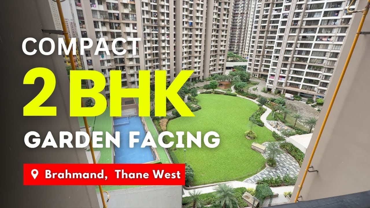 Garden Facing Compact 2 BHK Flat  For Sale In Runwal Eirene, Balkum, Thane | Near Iskcon Temple