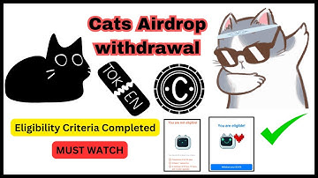 cats airdrop withdrawal on bitget || cats airdrop eligibility criteria cleared