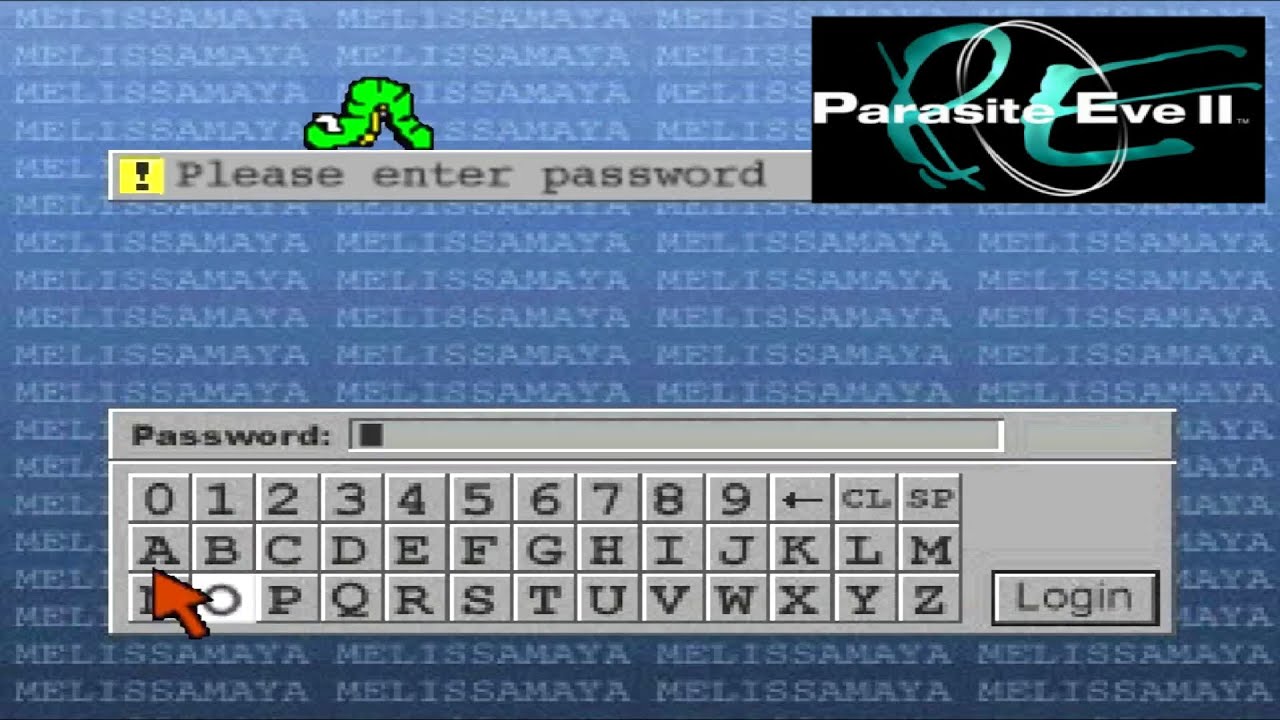Parisite Fun Computer Parasite Eve 2 - PS1 - Password Computer PC (Shelter) Il Rfugio ...