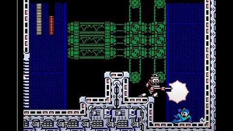 Mega Man 3 - Spark Man - buster only, no damage, no miss