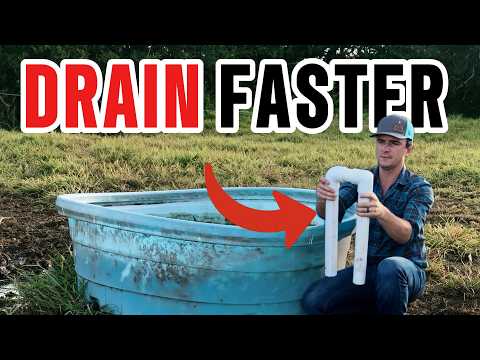 Using a Simple PVC Siphon to drain my trough faster!
