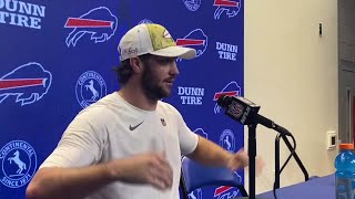 Bills QB Josh Allen talks about beating the Chiefs
