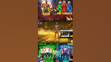 Noob prank || FF 3-3 Hip Hop bundle vs Ghamandi player Adam call me noob #youtube #tranding #shorts