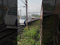 22223 - Vande Bharat Overtakes as 12859 Mumbai Howrah Geetanjali Express awaits in loop at Titwala