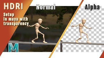 HDRI setup with Transparency or Alpha in Maya Arnold || Maya 2018 || Ak Studio