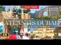 Atlantis Hotel at The Palm Dubai!! FAMOUS Luxury Resort &amp; Aquaventure Waterpark (Full Tour in 4K)