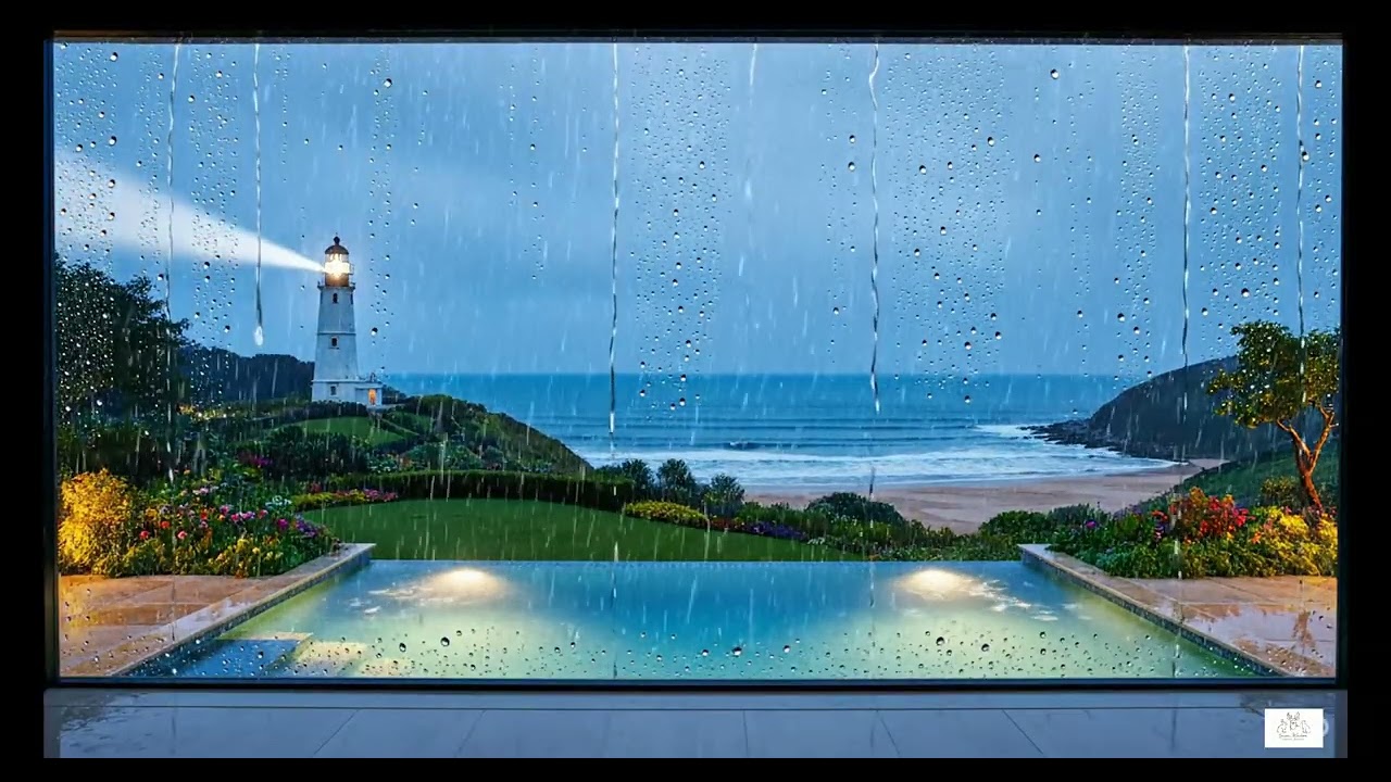 I Spent 1 Hour Listening to Evening Rain & Ocean Waves from a Lighthouse Cliff, Here's What Happened
