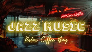 Relaxing Space in Jazz 🌈☕️Mellow Jazz Music in The Rain The best relaxing musical instrument