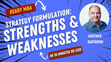 Strategy Management - Strengths & Weaknesses (Video #55)