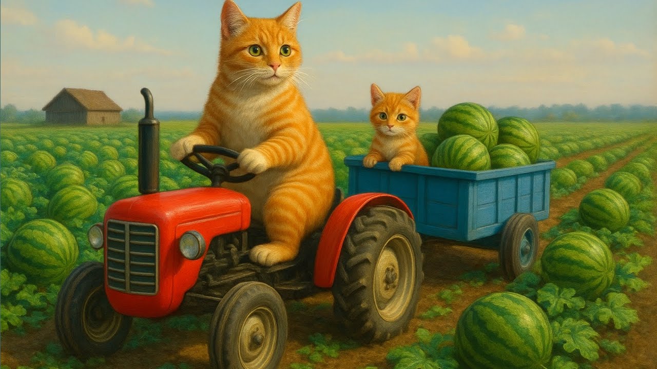 Mama Cat’s Accident on the Farm | Kitten Becomes Her Little Hero