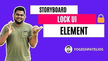Lock UI element properties in storyboard iOS | iOS Tips Xcode | Swift 5 Hindi @YogeshPateliOS