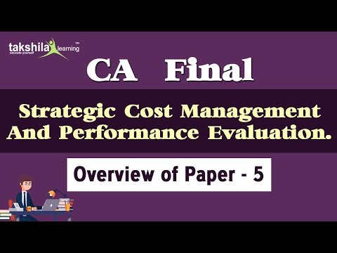 Overview of Strategic Cost Management & Performance Evaluation CA Final (Paper - 5 ) 2021