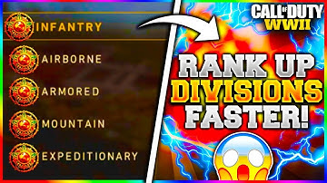 HOW TO RANK UP "DIVISIONS" FASTER IN COD WW2! METHOD TO PRESTIGE DIVISIONS FASTER IN COD WW2!