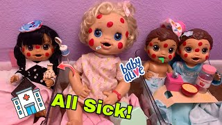 BABY ALIVE Hospital Afternoon Routine 🏥 Everyone is Sick! 🤒