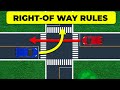 Right of Way Rules Explained | Learn Who Goes First at Intersections