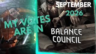 GWENT | September 2026 | BALANCE COUNCIL - My votes in September 2026