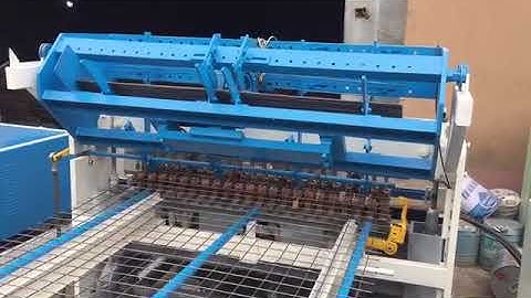 GST PLC control Full Auto Wire Mesh Fence Welding Machine Production line China Supplier