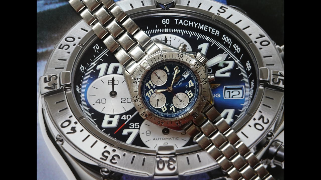 2002 Breitling Colt Automatic Chronograph men's vintage watch with