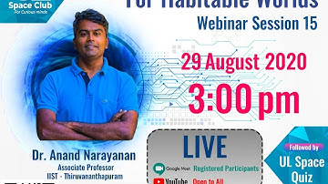 Exoplanets & Search for  Habitable world || Talk By Dr Anand Narayan  || Webinar 15 || UL space club