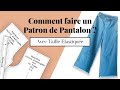 Comment faire un patron de pantalon  taille lastique 