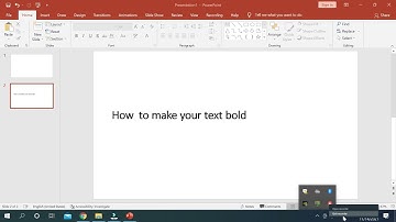 How to make your text bold powerpoint