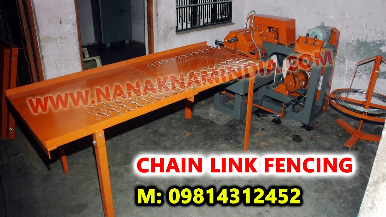 CHAIN LINK FENCE MACHINE | FULLY AUTOMATIC CHAIN LINK FENCE MACHINE ...