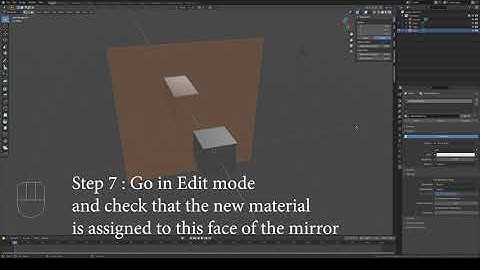 Mirror in Blender 2.93.1 | Tutorial to create a mirror working with the Eevee engine