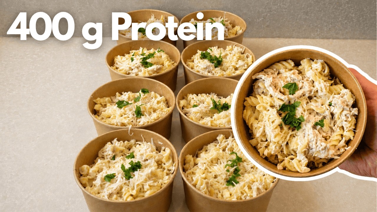 Bu Makarna Tarifiyle Günlük Protein Sorunum Bitti! 50g Proteinle Meal Prep