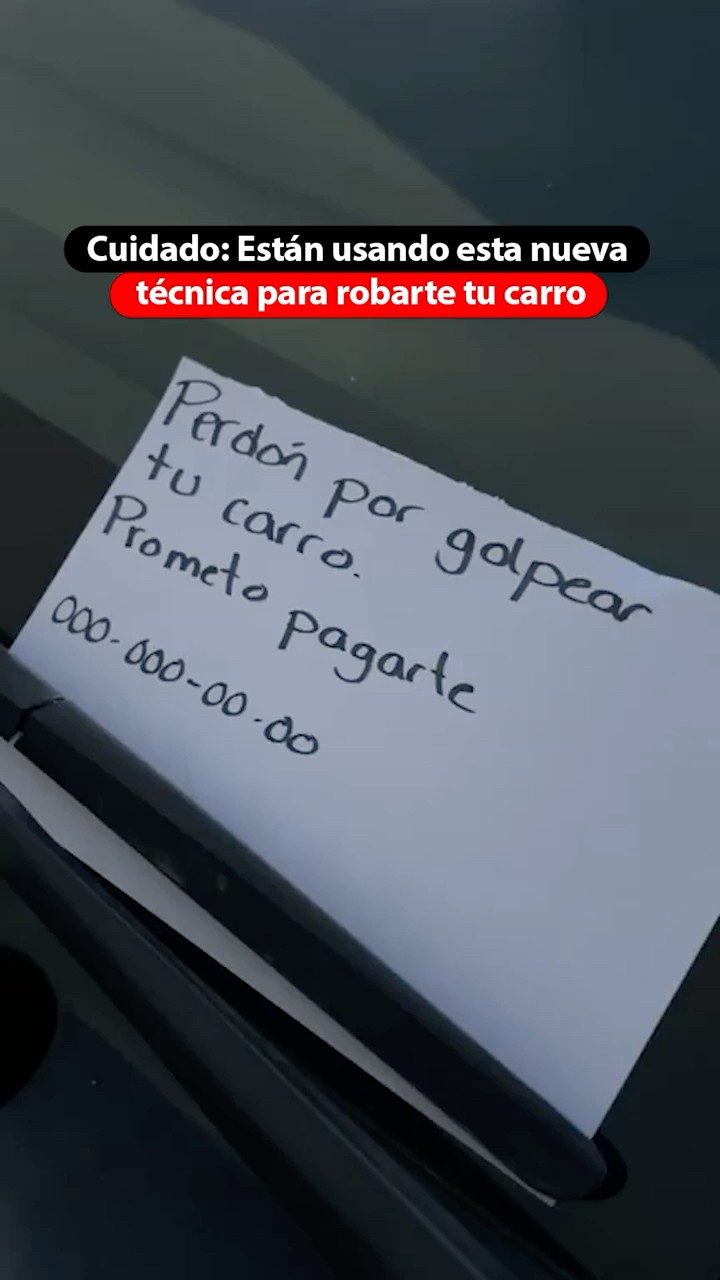 Cuidado: Están usando esta nueva técnica para robarte tu carro @KrystianVazquez