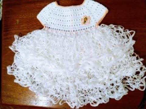 vestido de croche com babado passo a passo