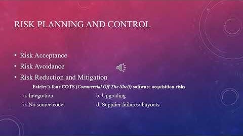 RISK Management- Risk Planning and Control By Susheel George Joseph