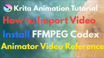 Krita Tutorial:How to Import Video in Krita-FFMPEG Animation Animator Video Reference Plugin Install