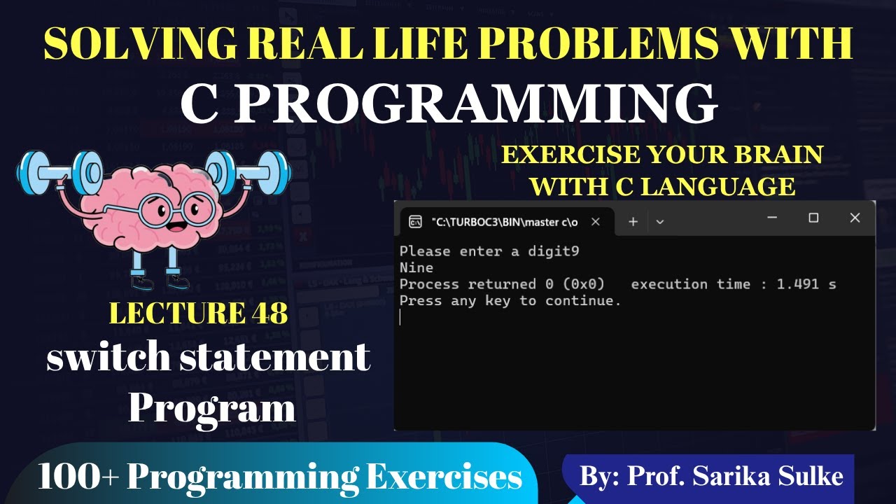 48. Program Using switch statement in C Language with practical | C ...