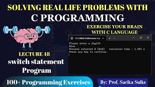48. Program Using switch statement in C Language with practical | C Programming for Beginners