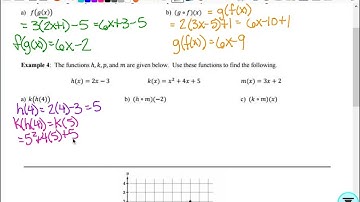 2.7 Composition of Functions APPC2526