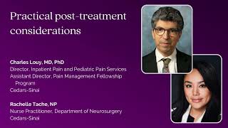 Dr. Charles Louy and Rachelle Tache, NP — Practical post-treatment considerations