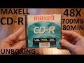 Unboxing Maxell CD-R - 48X 700MB 80Min