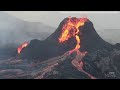 Drone footage offers close look at erupting Icelandic volcano