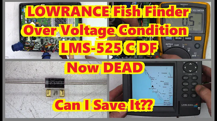 Lowrance LMS-525 C DF Fish Finder Repair. Boat had...