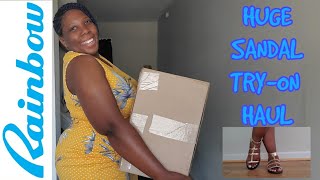 Rainbow Shops Summer Sandal Try-On Haul| My Honest Opinion| #rainbowshops #sandals #plussize #bbw