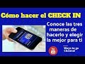 CHECK IN: ¿Como se hace?