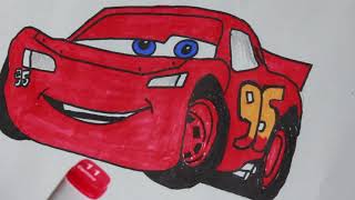 Lightning Mcqueen Drawing Step by Step screenshot 4