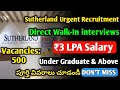 Sutherland Urgent Recruitment 2024 | Walk-In interviews| Jobs in Hyderabad | Under Graduate Jobs