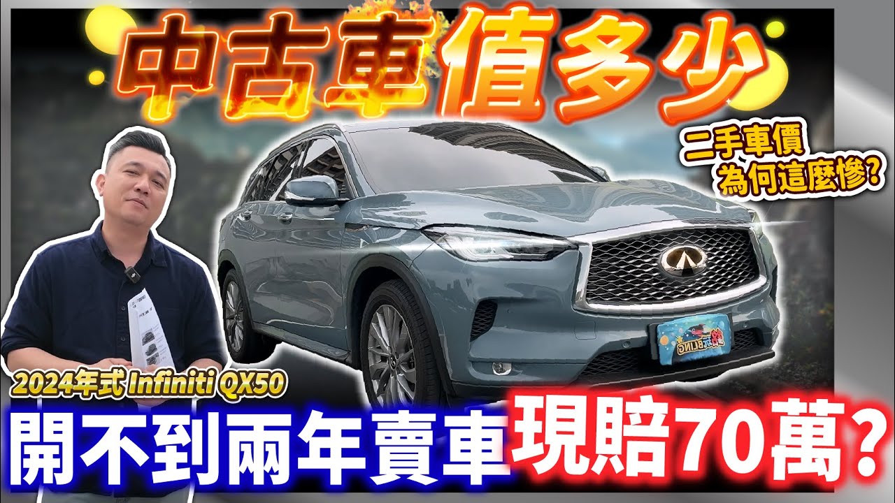【中古車值多少】冷門品牌銷售慘淡？！二手收購價能有多慘？為何會INFINITI會走到這一步？｜2024 INFINITI QX50