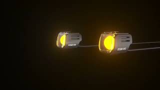 Future Eyes UF1 Viper Fog Lights Auxiliary LED with DRL Motorcycle Spotlight Singapore