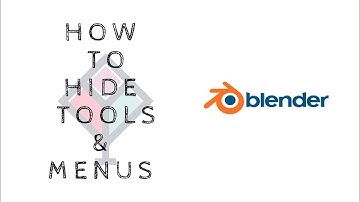 Info Bit | Blender 2.82 | How to Hide Tools, Settings, Gizmos, Menus & Status Bar