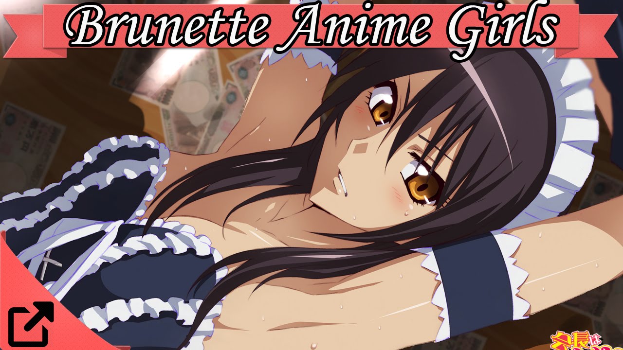 Sexy brunette anime girl