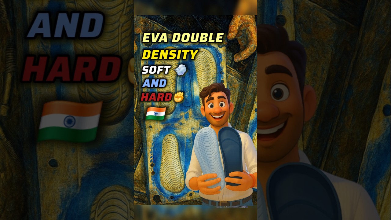 How EVA Double Density Soles Are Made 🤯 | Footwear Mould Secrets 