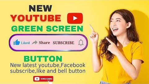 New subscribe button and bell icon green screen | ahmad soft and solution
